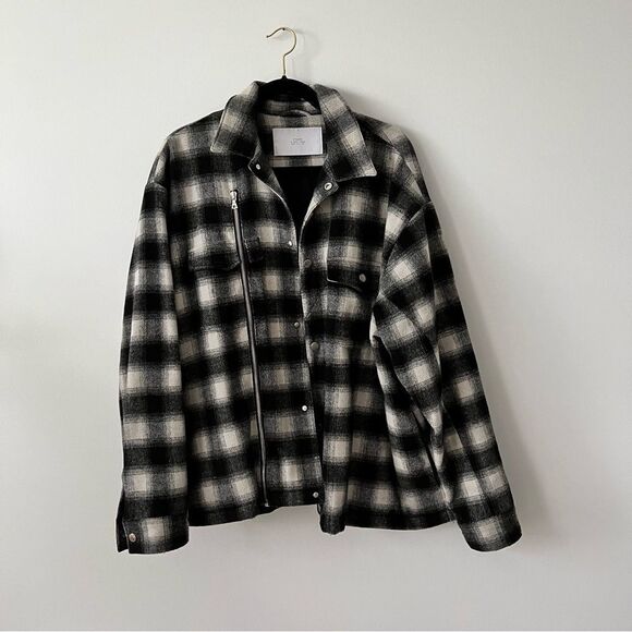 STAMPD asher flannel shirt jacket shacket - Picture 2 of 9